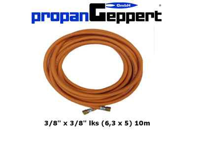 Gas Schlauch Propan 3/8" x 3/8" lks (6,3x5) 10m