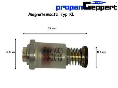 Magneteinsatz / Magnetspule für Zündsicherung, mit Abmaßen