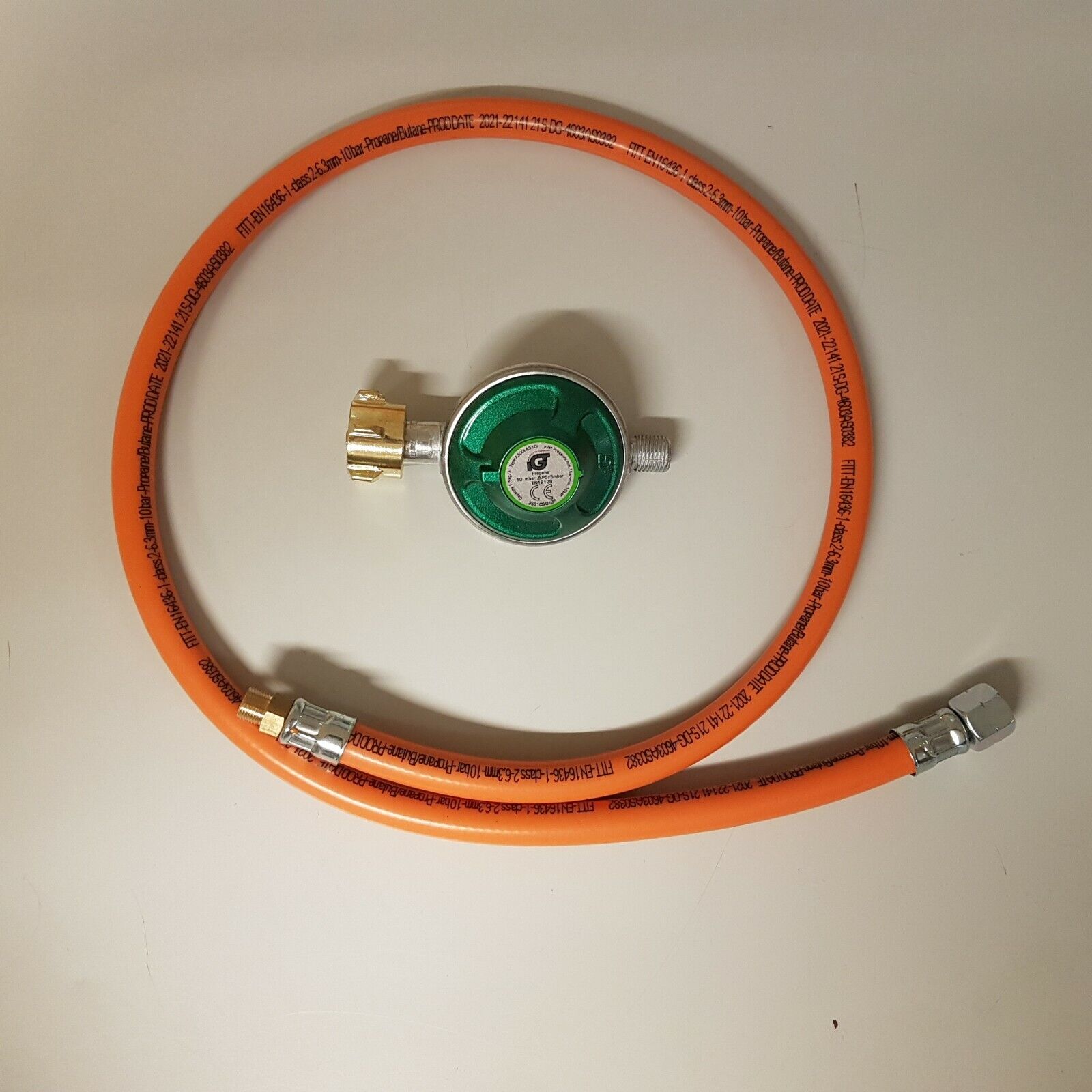 Adapterschlauch 1m 1/4" x 7/16x28 UNEF + Regler