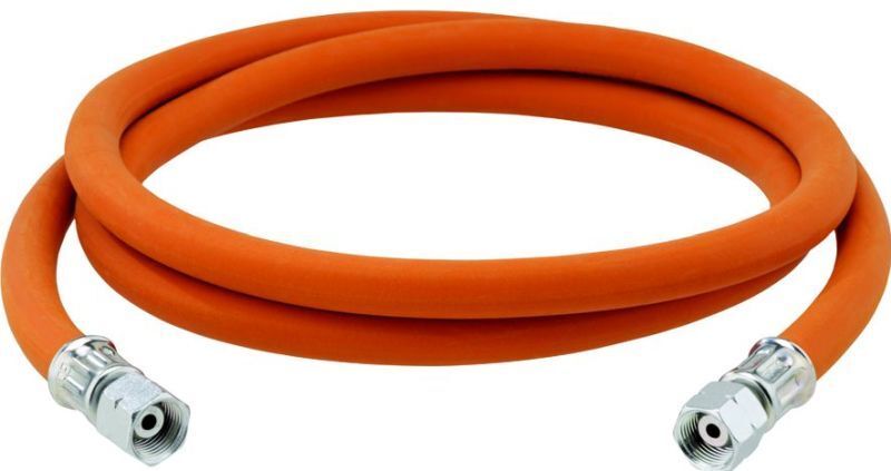 Gasschlauch 1/4" x RVS 8mm(mit Schneidring) x 1m; 1,5m; 2m oder 3m MD-Gasschlauch