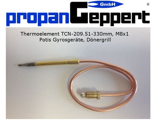 Thermoelement Gas 330mm Potis