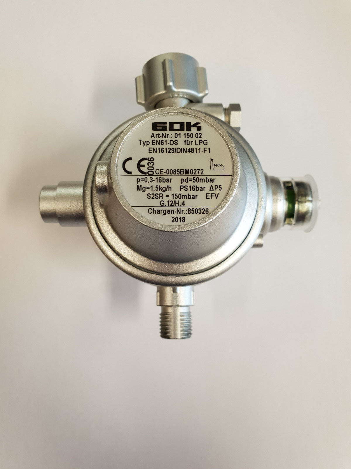 GOK 50mbar, Gewerberegler, Schlauchbruchsicherung, Druckminderer Bj. 2022