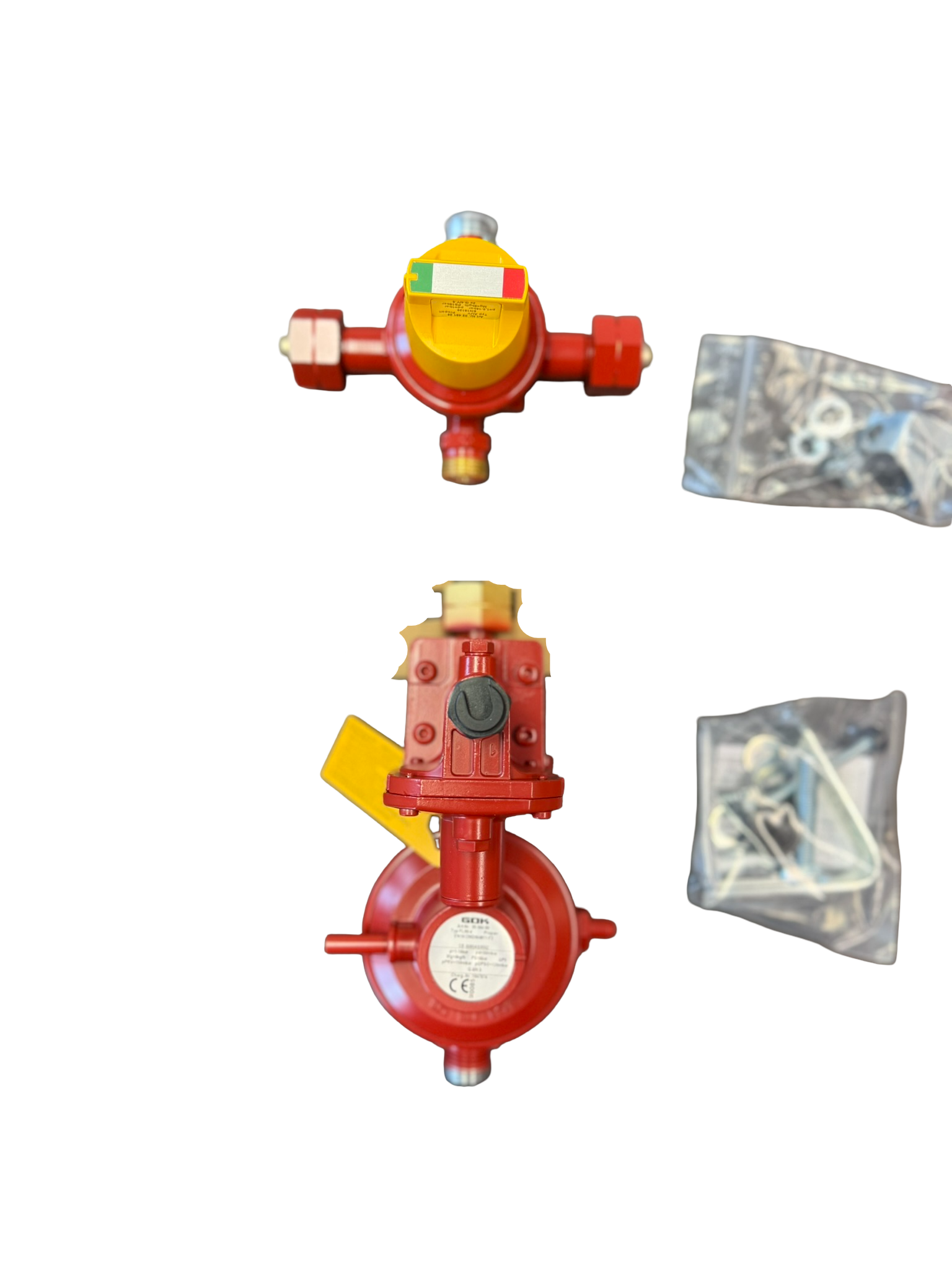 Gasregler und Umschaltventil der Flaschenanlage