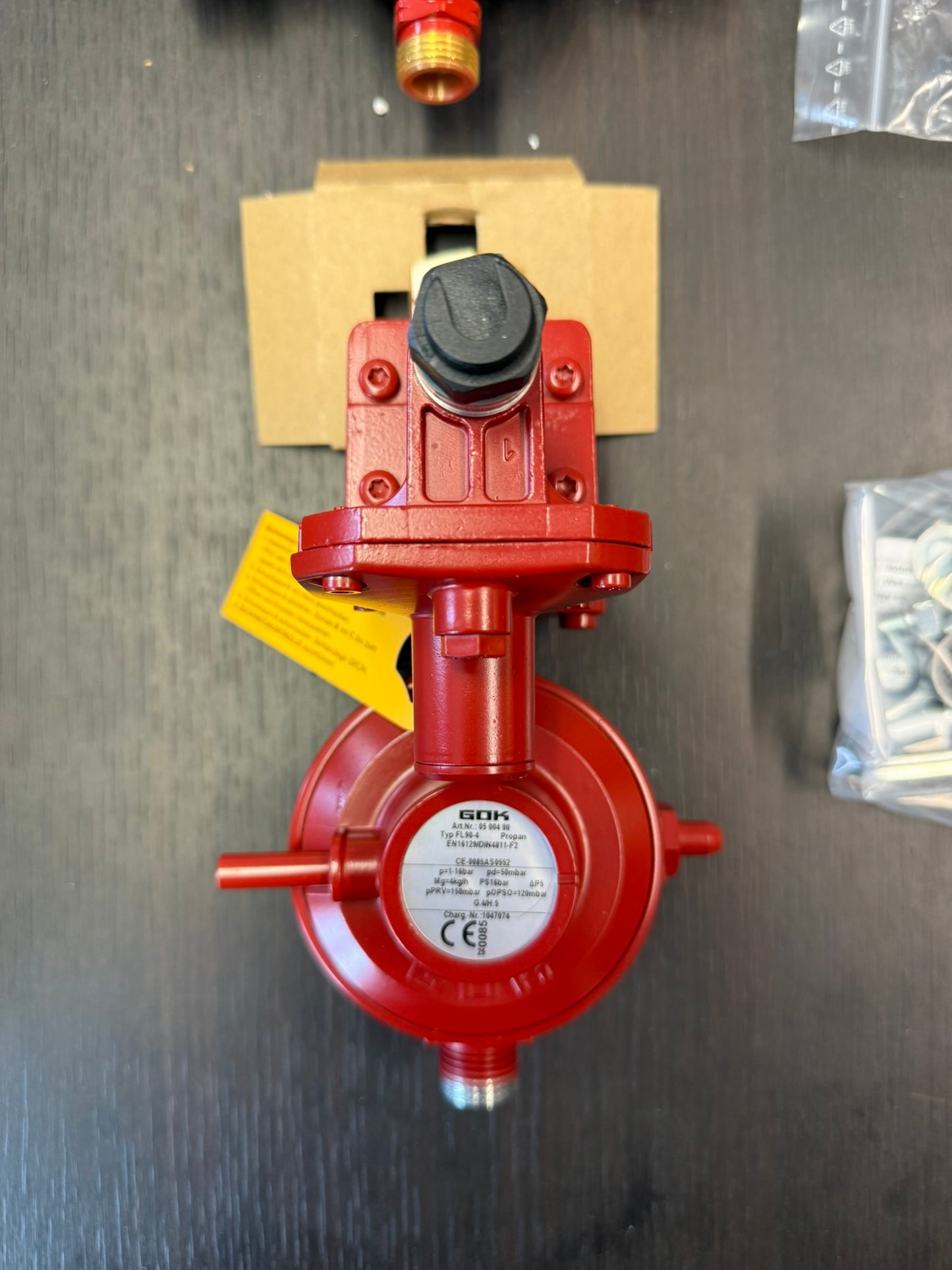 Gasregler für Flaschenanlage