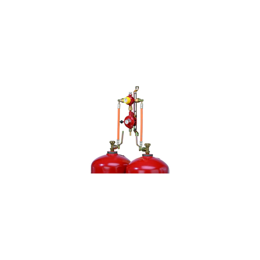 Zweiflaschenanlage mit automatischer Umschalteinrichtung 4kg/h , 50mbar