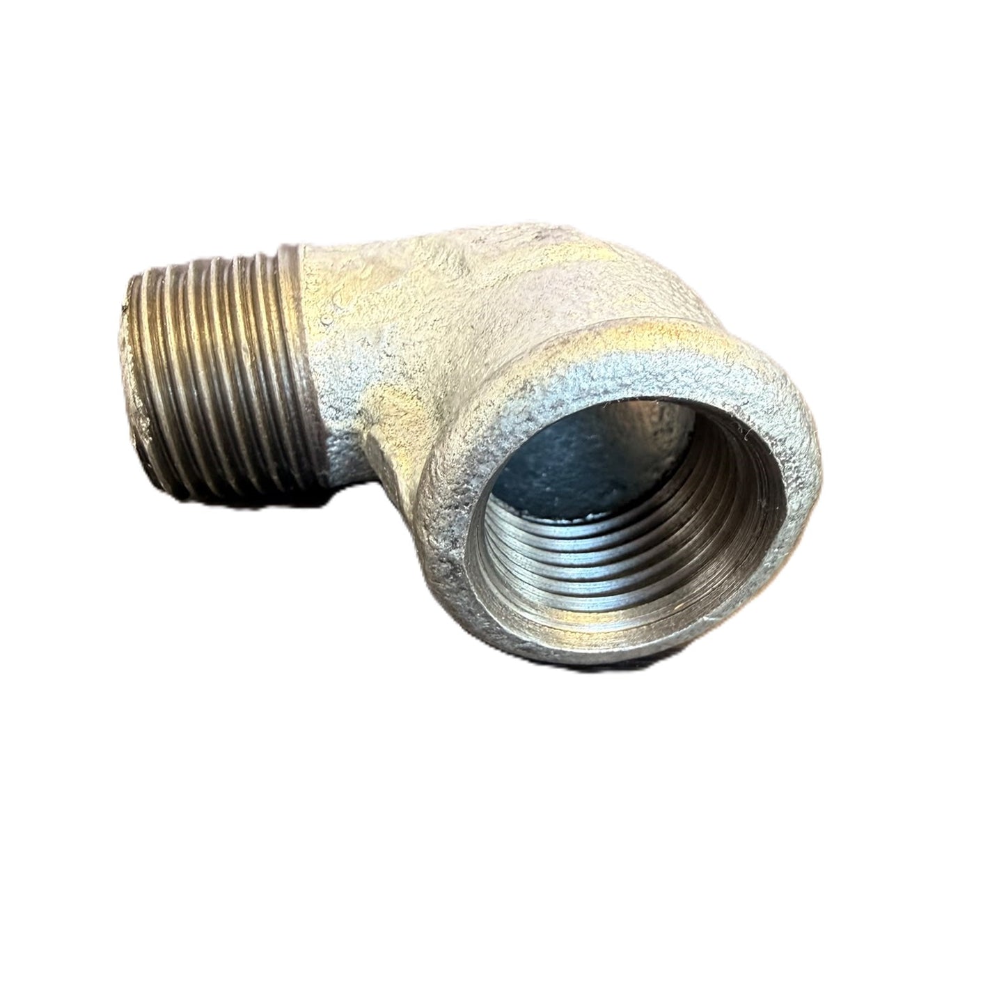 Winkel 1/2" IG x 1/2" AG – Temperguss verzinkt